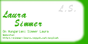 laura simmer business card